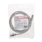 Шнур коммутационный патч-корд F/UTP, CAT 5e, RJ45-RJ45, 26AWG, LSZH, серый, 2м REXANT | Фото 3