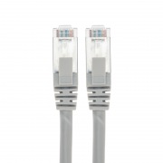 Шнур коммутационный патч-корд F/UTP, CAT 5e, RJ45-RJ45, 26AWG, LSZH, серый, 5м REXANT | Фото 1