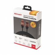 Кабель HDMI – HDMI 2.1, длина 1,5м, позолоченный REXANT | Фото 3