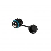 Индустриальный соединительный модуль, RJ-45(8P8C), STP, CAT 6, IP68 с защитным колпачком для кабеля REXANT | Фото 2