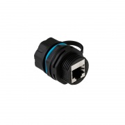 Индустриальный соединительный модуль, RJ-45(8P8C), STP, CAT 6, IP68 с защитным колпачком для кабеля REXANT | Фото 3