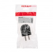 Вилка Евро прямая с з/к 16А черная REXANT | Фото 4