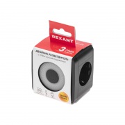 Двойник электрический Куб 16А с/з, 2 разъема USB-A 2,4А, 1 разъем USB-C 3А, с ночной подсветкой, черный REXANT | Фото 7