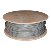 Кабель витая пара F/UTP, CAT 5е, PVC, 10PR, 24AWG, внутренний, однопроволочный, серый, 305м, РФ REXANT | Фото 1