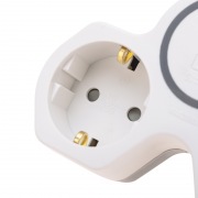 Двойник электрический (разветвитель) 16А с/з, разъемы USB-A и USB-C с защитными шторками, белый REXANT | Фото 6