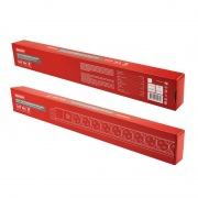 Блок распределения питания PDU вертикальный 13 розеток СЕЕ 7/4 Schuko 16A фильтр без выкл алюм корп шнур 2м вилка СЕЕ 7/7 Schuko черный REXANT | Фото 6