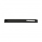 Блок распределения питания PDU горизонтальный 1U 8 розеток СЕЕ 7/4 Schuko 10A выкл алюм корп гнездо C14 черный REXANT | Фото 4
