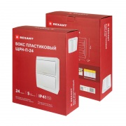 Бокс пластиковый ЩРН-П-24 IP41 белый (белая дверца) REXANT | Фото 6