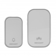 Беспроводной дверной звонок с цифровым кодированием 38 мелодий 200м IP44 белый REXANT | Фото 2