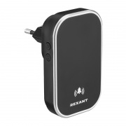 Беспроводной дверной звонок кинетический 38 мелодий 150м IP68 черный REXANT | Фото 4