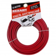 Кабель акустический ШВПМ 2х2,50 мм² красно-черный (м. бухта 10 м) REXANT | Фото 1