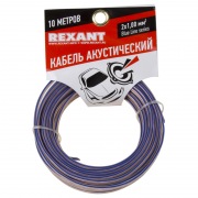 Кабель акустический 2х1,00 мм² прозрачный BLUELINE (м. бухта 10 м) REXANT | Фото 1