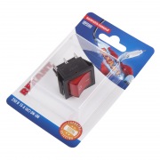 Выключатель клавишный 250V 15А (6с) ON-ON красный  с подсветкой (RWB-506, SC-767)  REXANT (в упак. 1шт.) | Фото 3