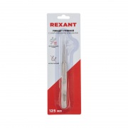 Пинцет прямой с закругленными кончиками 125 мм (блистер) REXANT | Фото 2
