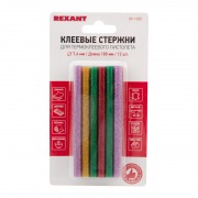 Клей малый 7/100 мм цветной с блестками (12 шт./уп.) блистер REXANT | Фото 2
