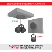 Неодимовый магнит диск 10х5мм сцепление 2,5 кг (упаковка 5 шт) Rexant | Фото 7