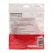 Двухсторонний скотч прозрачный 100 % акрил, защитная пленка красного цвета 12 мм, 5 м REXANT | Фото 4