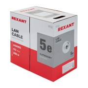 Кабель UTP 2PR 24AWG CAT5e 305м REXANT | Фото 3