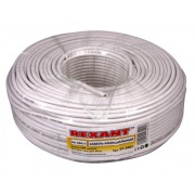 Кабель RG-58 A/U, (64%), 50 Ом, 100м. , белый REXANT | Фото 1