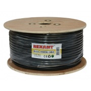 Кабель RG-213, (96%), 50 Ом, 100м. , черный, REXANT | Фото 1