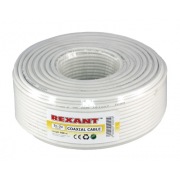 Кабель 3С-2V, (48%), 75 Ом, 100м. , белый REXANT | Фото 1