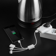 Адаптер питания 220В + 2  USB REXANT RX-17 | Фото 4