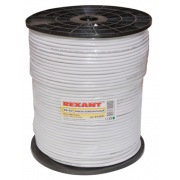 Кабель RG-6U+CU, (64%), 75 Ом, 305м. , белый REXANT | Фото 1