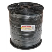 Кабель RG-6U+CU, (64%), 75 Ом, 305м. , черный (OUTDOOR) REXANT | Фото 1