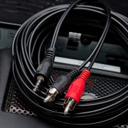 Шнур Стерео 3,5 мм - 2 RCA, длина 7 метров  REXANT | Фото 1