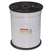 Кабель RG-6U+CU, (75%), 75 Ом, 305м. , белый REXANT | Фото 1