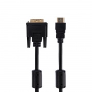 Шнур HDMI - DVI-D с фильтрами, длина 5 метров (GOLD) (PE пакет)  REXANT | Фото 1