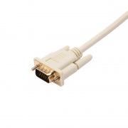 Шнур VGA - VGA с ферритами, длина  1,8 метра, серый (GOLD)  REXANT | Фото 2