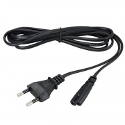 Шнур сетевой, вилка - евро-разъём С7, кабель 2x0,5 мм², длина 1,8 метра (PE пакет)  REXANT | Фото 2