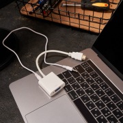 ПЕРЕХОДНИК  шт.HDMI - гн.VGA (провод) + 3.5 mm Аудио  REXANT | Фото 1
