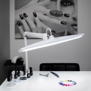 Настольная лампа на струбцине 84 LED, регулятор яркости, белая REXANT | Фото 2