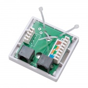 Комбинированная розетка накладная тел. + комп. RJ-11+RJ-45 REXANT | Фото 6