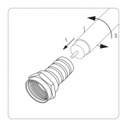 РАЗЪЕМ F-разъем RG-58 (03-008A) REXANT | Фото 3