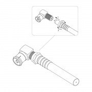 ПЕРЕХОД гнездо F - гнездо TV угловой REXANT | Фото 3