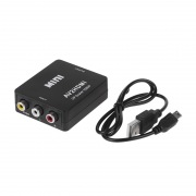 Конвертер 3 RCA на HDMI, пластик, черный REXANT | Фото 7