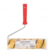 Валик полиакрил желтый с черной полосой, ворс 11 мм, ширина ролика 240 мм, бюгель 6 мм, Ø 42 мм REXANT | Фото 3