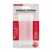 Клеевые стержни REXANT, Ø7 мм, 100 мм, прозрачные, 6 шт., блистер | Фото 1