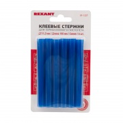 Клеевые стержни REXANT, Ø11 мм, 100 мм, синие, 6 шт., блистер | Фото 1