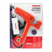 Пистолет клеевой REXANT, 300 Вт, Ø11 мм, «ЭКСПЕРТ», настройка температуры 100…220℃, блистер | Фото 2
