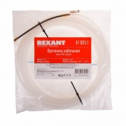 Протяжка кабельная REXANT (мини УЗК в бухте), 15 м нейлон, d=3 мм, латунный наконечник, заглушка | Фото 2