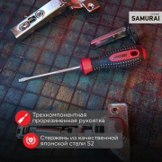 Отвертка шлицевая SL 5х100 мм, трехкомпонентная рукоятка, сталь S2 REXANT | Фото 1