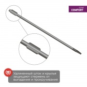 Отвертка шлицевая SL 3х200 мм, двухкомпонентная рукоятка REXANT | Фото 3