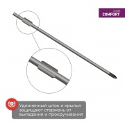 Отвертка крестовая PZ 1х75 мм, двухкомпонентная рукоятка REXANT | Фото 3