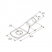 Наконечник ТМЛ 6–5–4 (6 мм² - Ø 5 мм) ГОСТ 7386-80 (в упак. 10 шт.) REXANT | Фото 1
