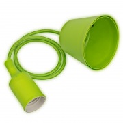 Патрон E27 силиконовый со шнуром 1 м зеленый REXANT | Фото 2