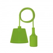 Патрон E27 силиконовый со шнуром 1 м зеленый REXANT | Фото 3